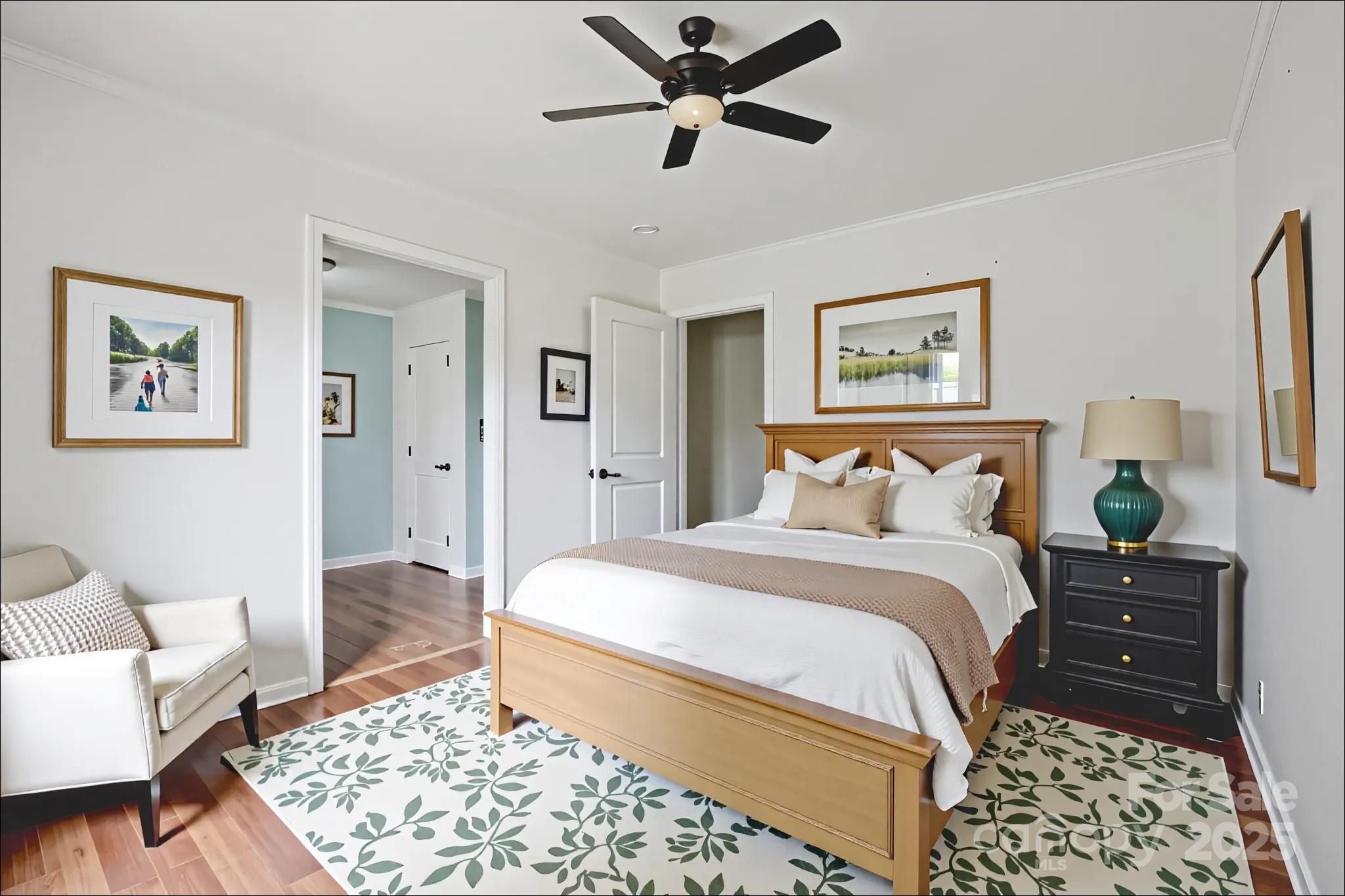 4066 General Howe Road Riegelwood, NC 28456 - Photo 15 of 27 a bedroom with a bed and a couch