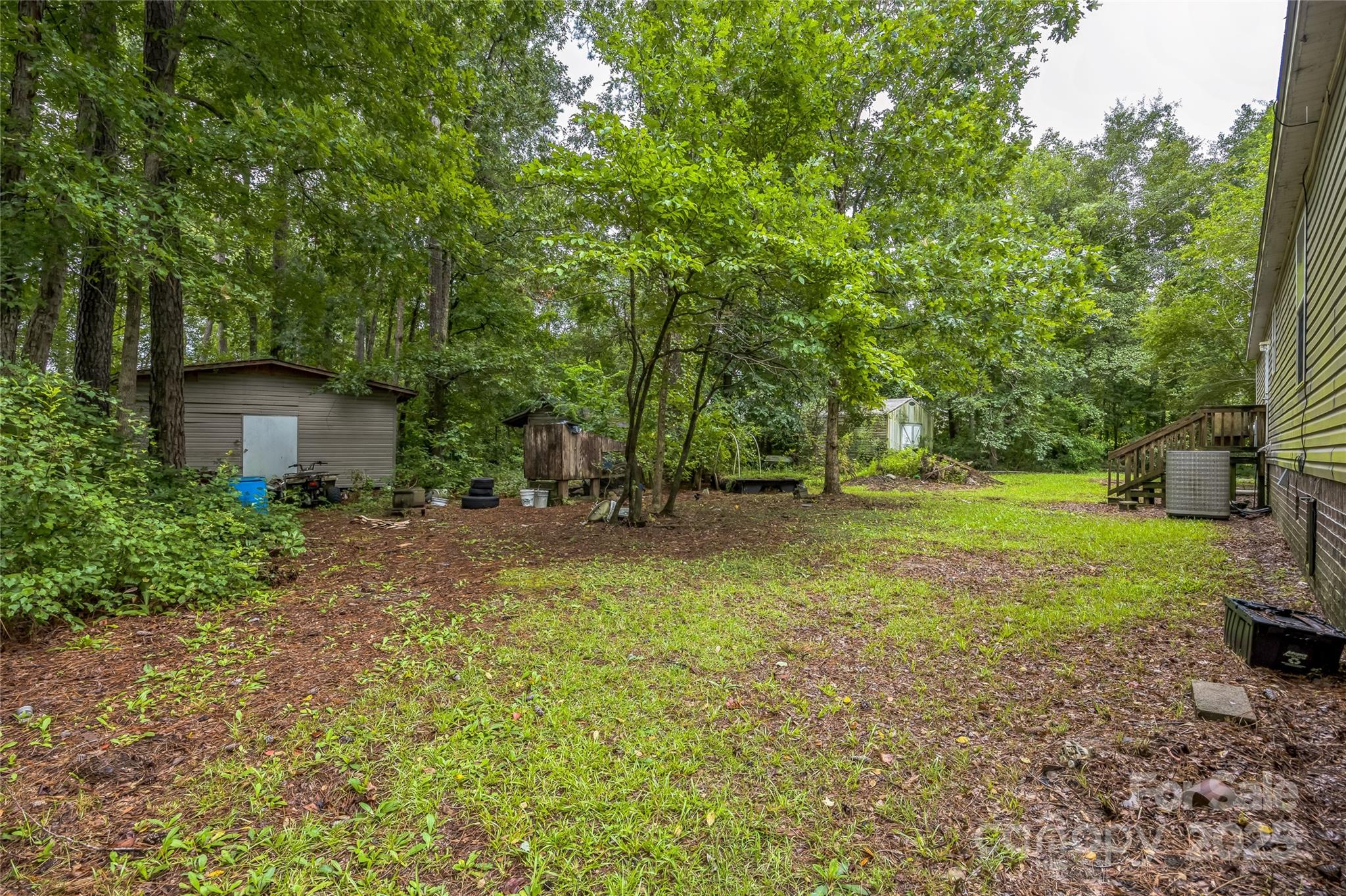 4066 General Howe Road Riegelwood, NC 28456 - Photo 27 of 27 a view of backyard with large trees and plants