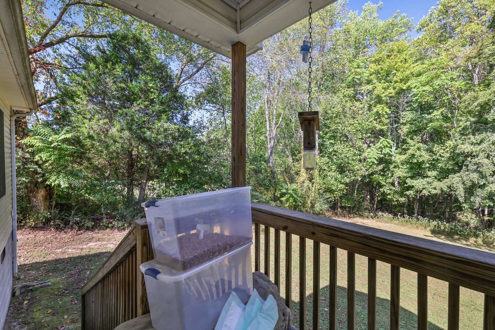 634 Bennett Hill Road Red Boiling Springs, TN 37150 - Photo 25 of 44 a view of a porch with furniture and wooden deck