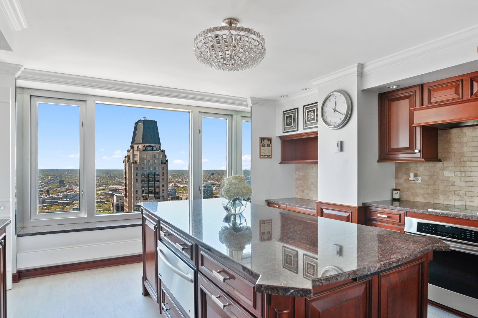132 East Delaware Place, Unit 4801 Chicago, IL 60611 - Photo 9 of 20 a view of kitchen with cabinets and outdoor living room