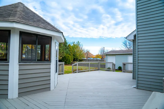 a view of a house with a patio