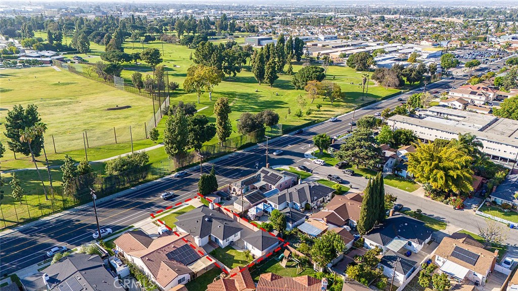 12216 Old River School Road Downey, CA 90242 - Photo 34 of 36 an aerial view of residential houses with outdoor space