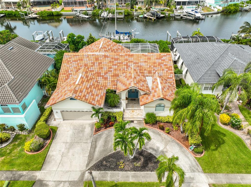 913 Allegro Lane Apollo Beach, FL 33572 - Photo 6 of 57 an aerial view of a house with outdoor space and lake view