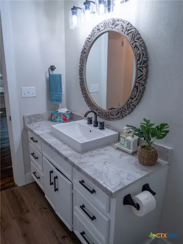 a bathroom with a shower and a tub