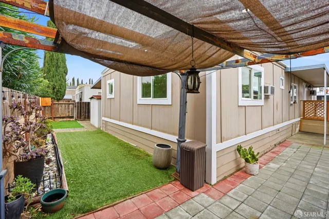 a view of outdoor space with seating area