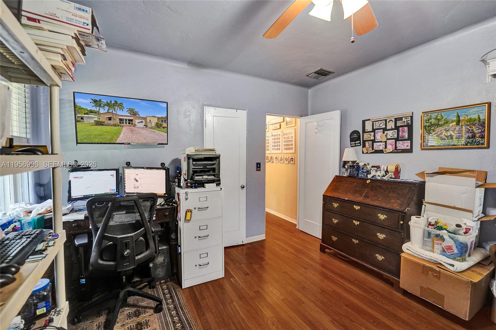 1340 Jackson Street Hollywood, FL 33019 - Photo 32 of 49 a view of a workspace with furniture and toys