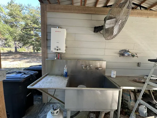 a bathroom with a sink