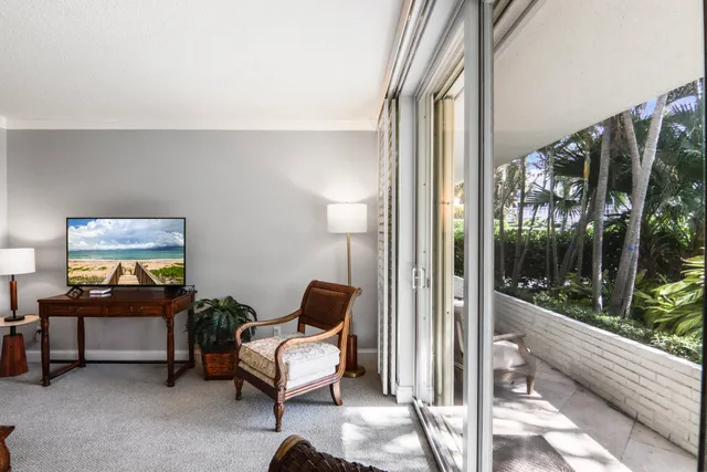 a outdoor living space with furniture