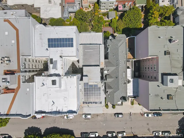front view of a building with glass windows
