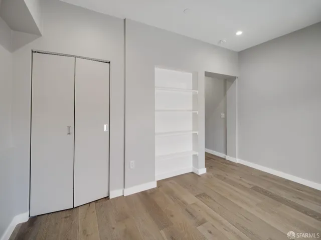 a view of an empty room