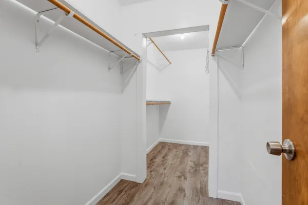 a view of walk in closet