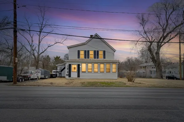 a front view of a house