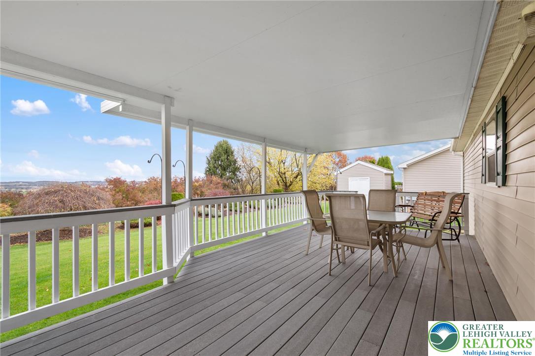 116 Allison Place Blandon, PA 19510 - Photo 19 of 24 a view of a balcony with furniture and wooden floor