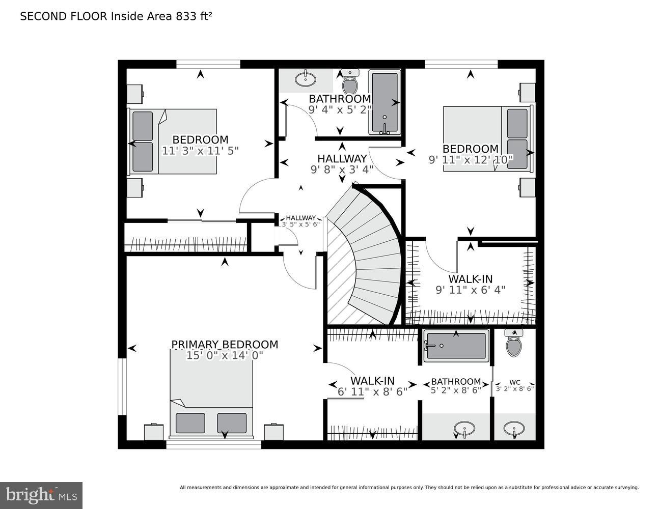 8336 Garfield Court Springfield, VA 22152 - Photo 60 of 61 Upper Level Floorplan