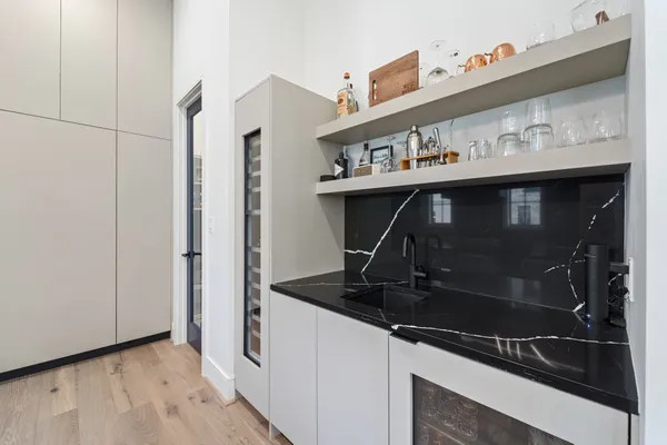 a room with storage and utility