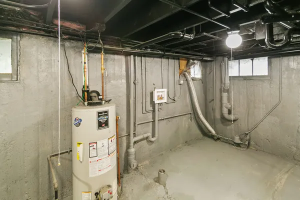 a view of a room with rack on the wall