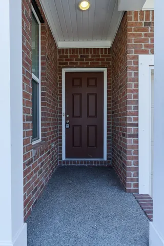 a view of front door of house