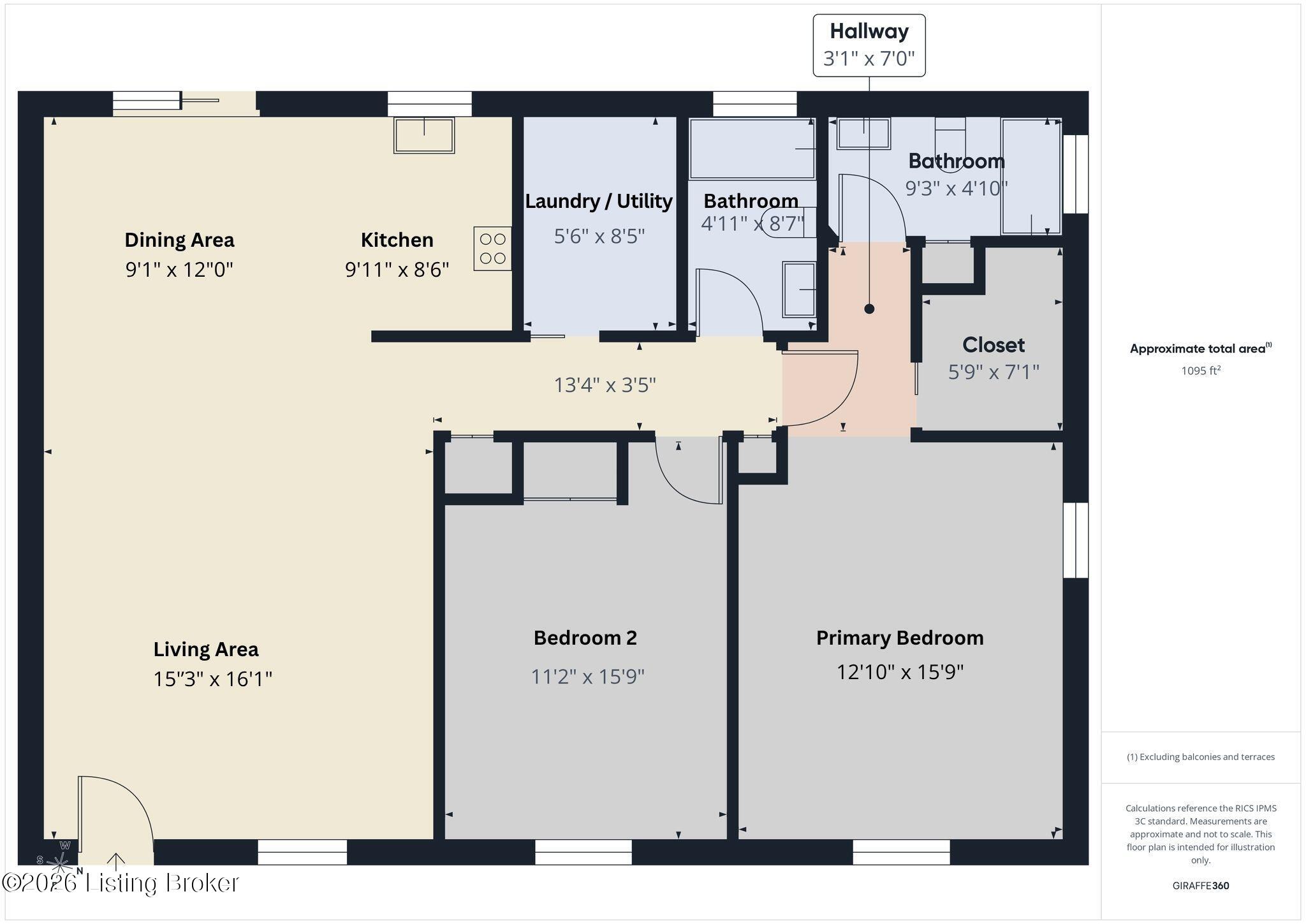 3112 Hendon Road Louisville, KY 40220 - Photo 26 of 26 See how it all comes together. This floor plan provides an at-a-glance look at the condo’s layout and flow. Dimensions are approximate.