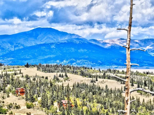 a view of a sky from a city