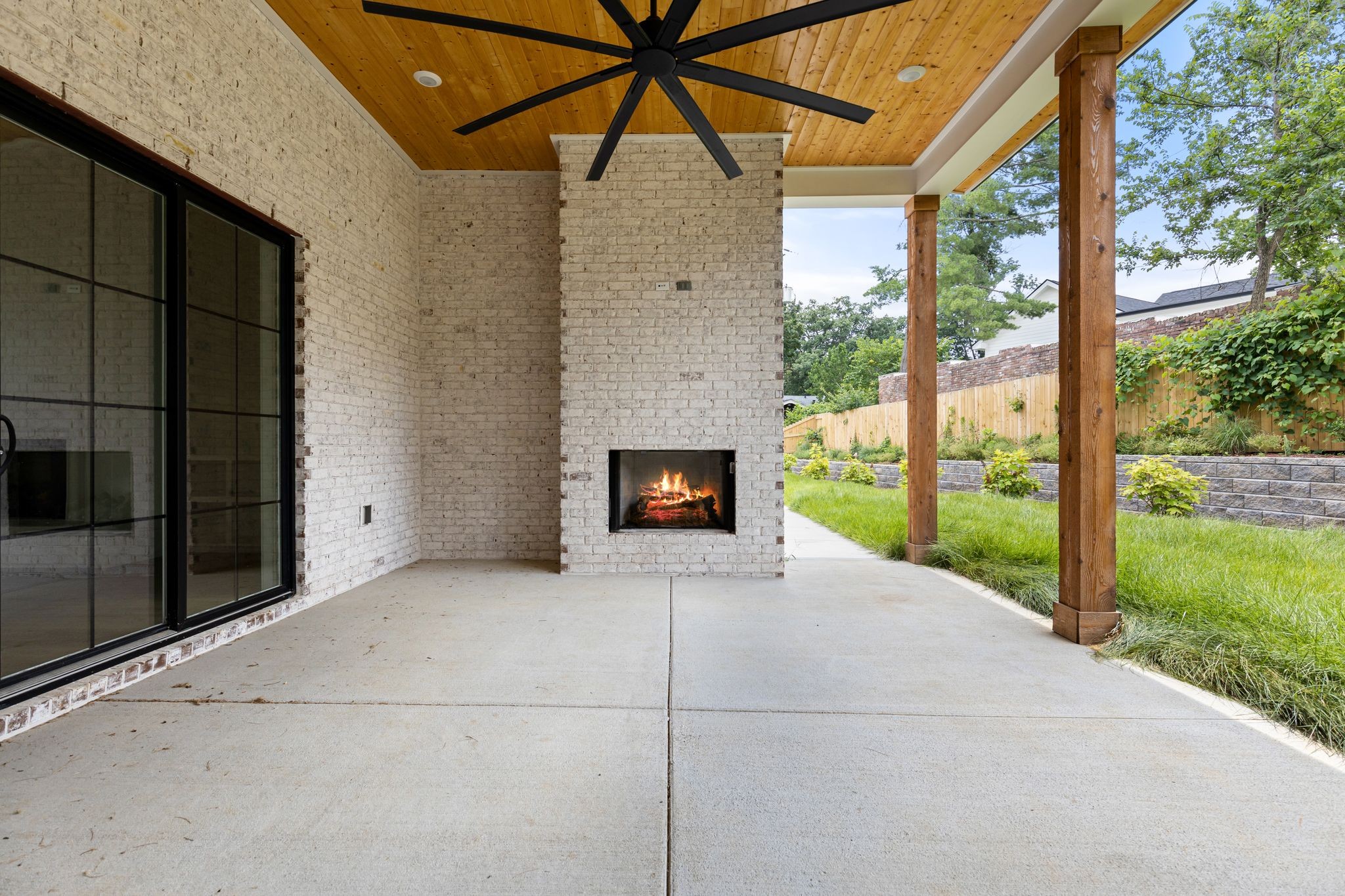 2823 Sugar Tree Road Nashville, TN 37215 - Photo 55 of 59 a view of a room with a yard and a fireplace