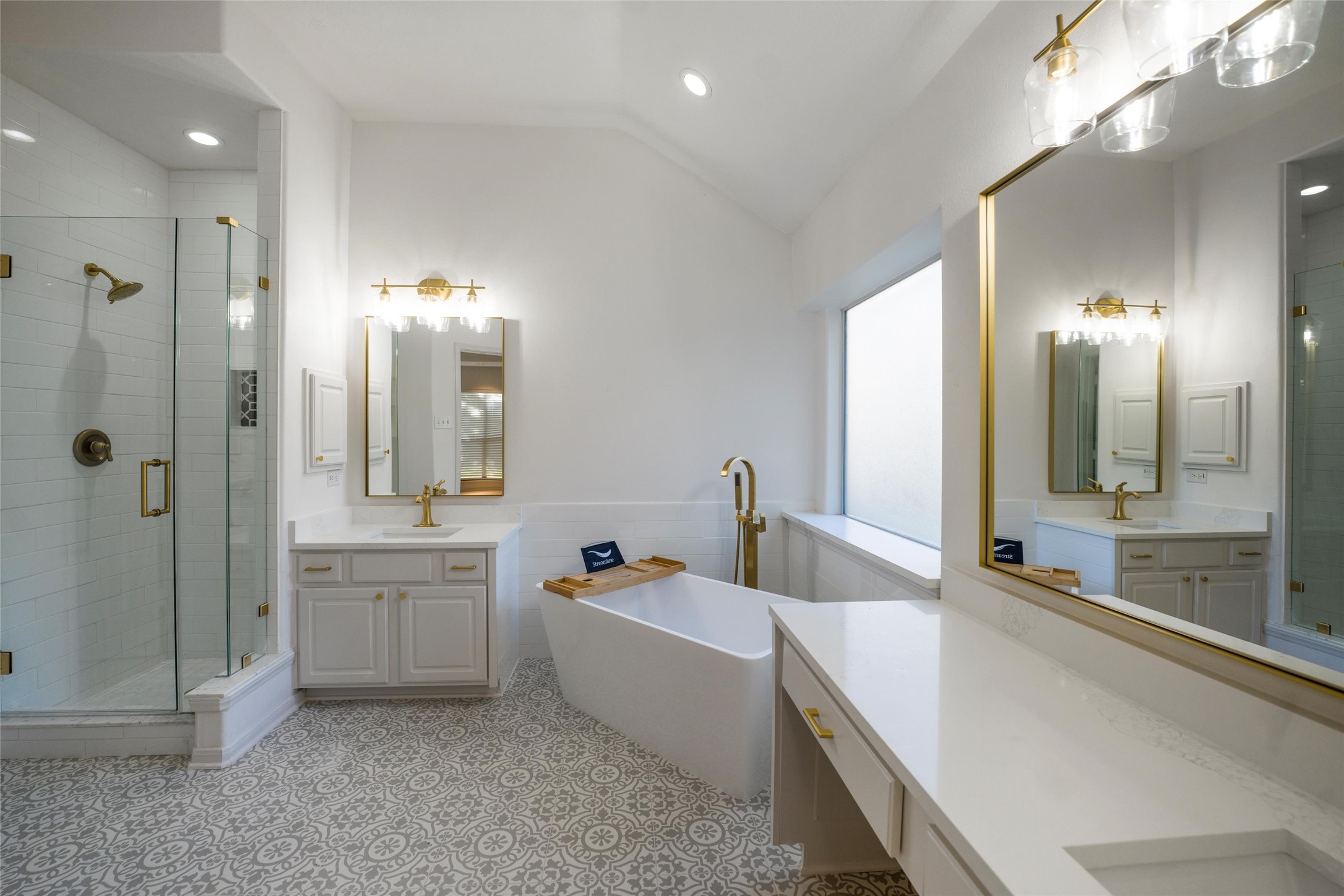 3303 Viking Landing Court Spring, TX 77388 - Photo 26 of 46 a large spacious bathroom with a tub sink shower and mirror