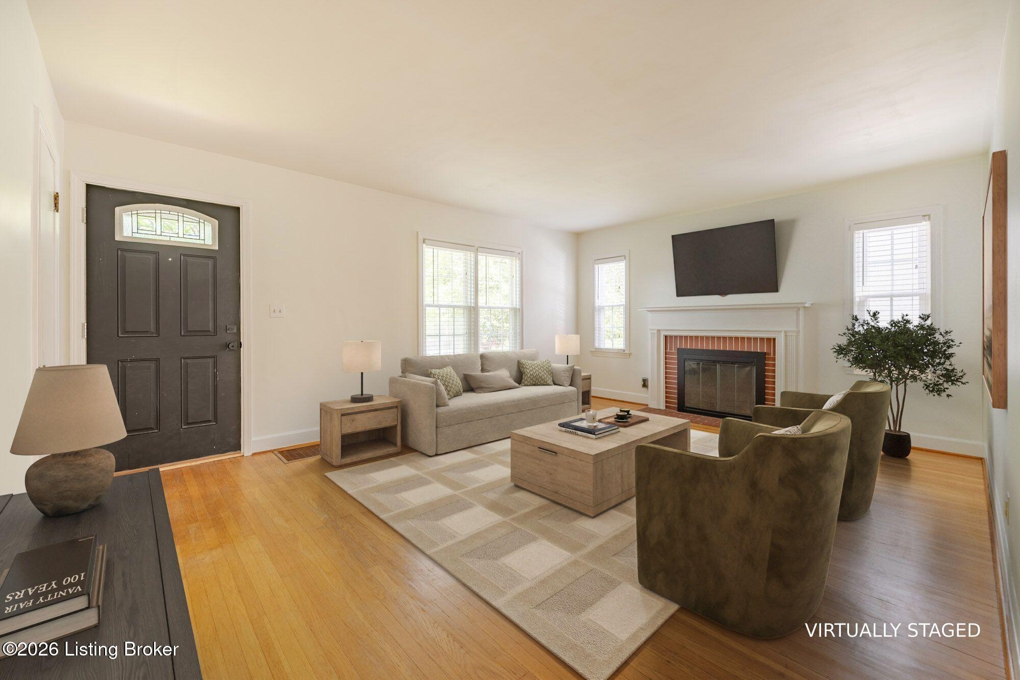 3906 Brownlee Road Louisville, KY 40207 - Photo 3 of 26 Living Room - Virtually Staged