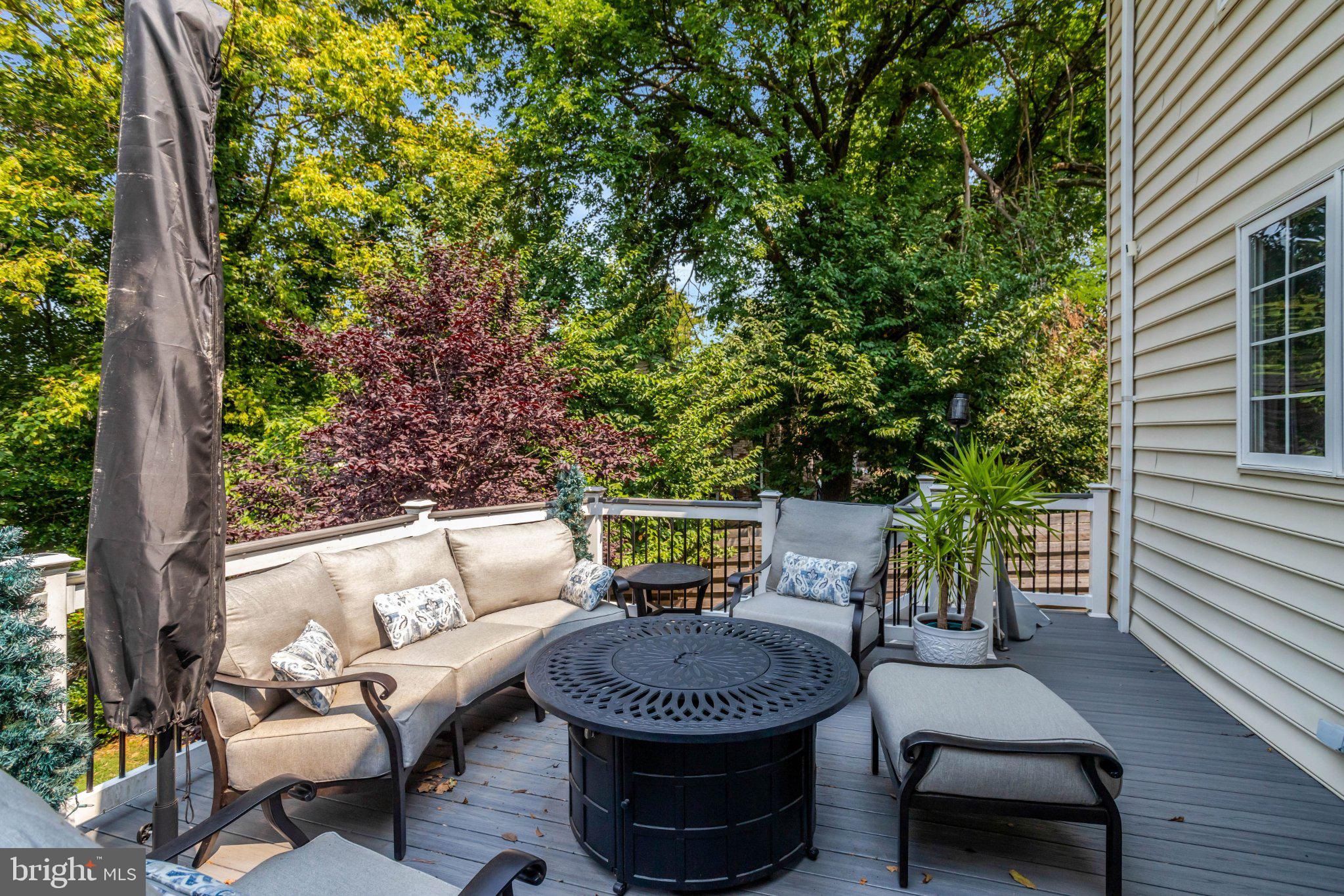 9219 Fort Foote Road Fort Washington, MD 20744 - Photo 59 of 68 Serene deck surrounded by lush greenery.