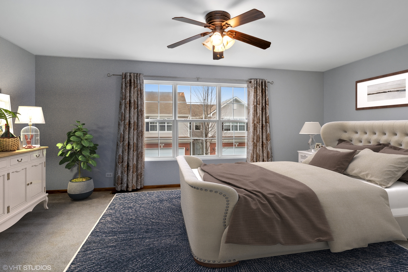 611 North Red Deer Road, Unit 433402 Round Lake, IL 60073 - Photo 7 of 15 a spacious bedroom with a bed and a window
