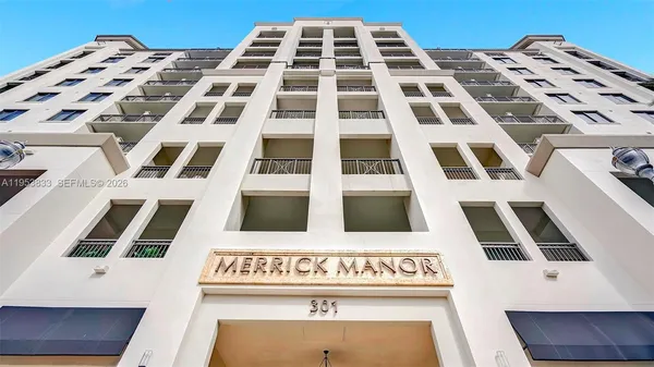 a view of a building with a window