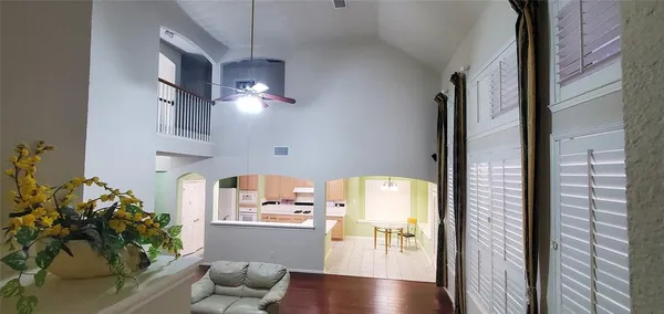 a kitchen with a sink cabinets and window