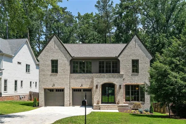 a aerial view of a house