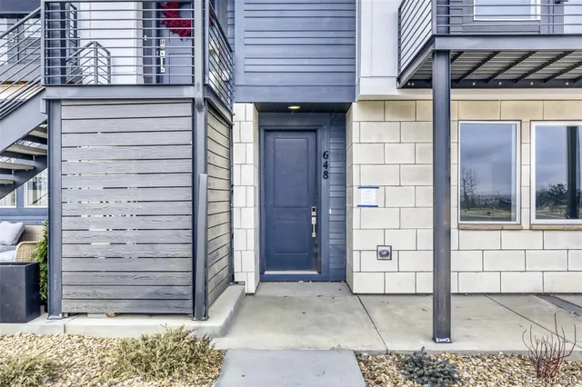 a view of front door of house