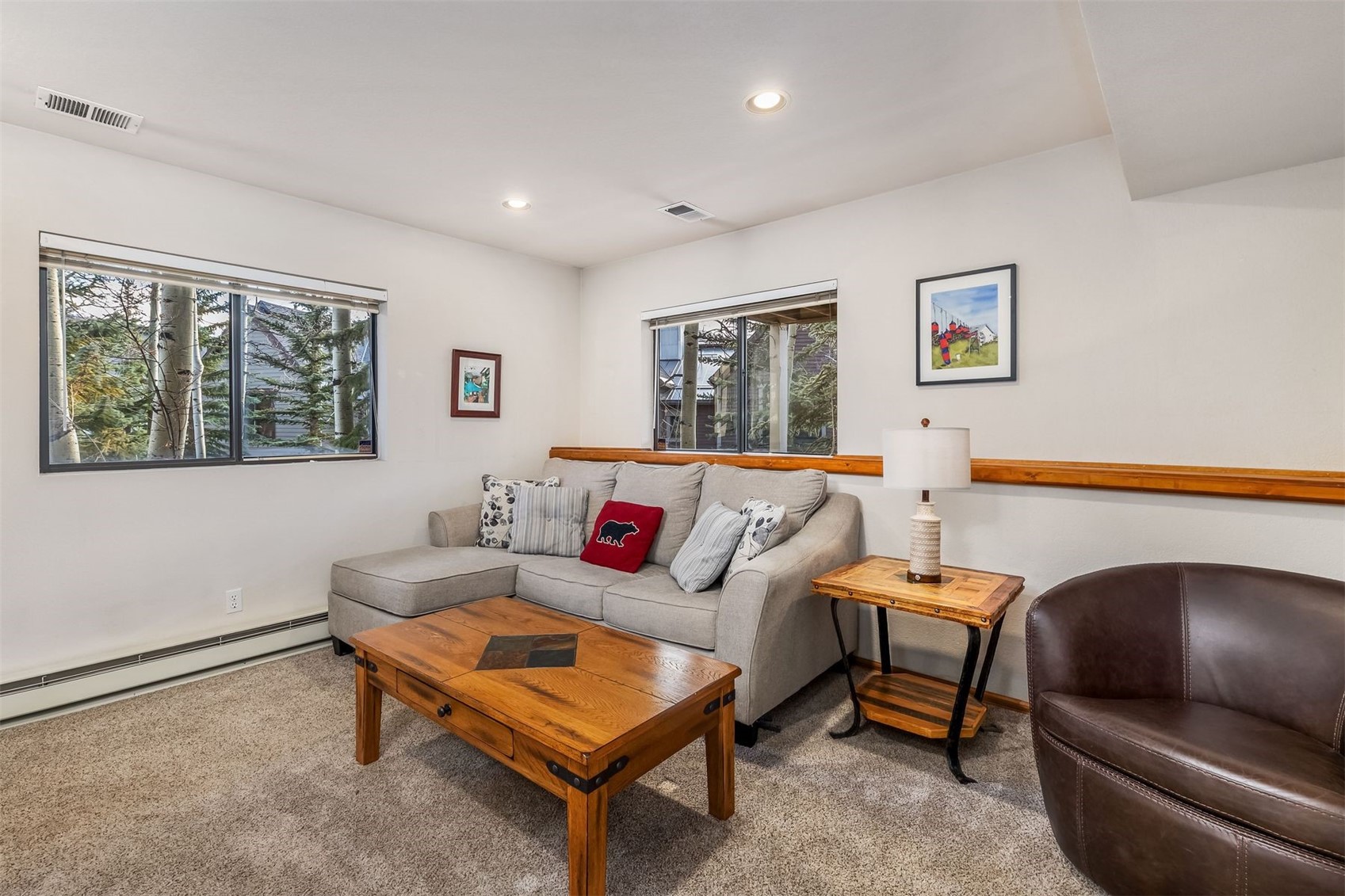 113 Powder Ridge Drive Breckenridge, CO 80424 - Photo 23 of 38 Secondary living space downstairs with sleeper sofa