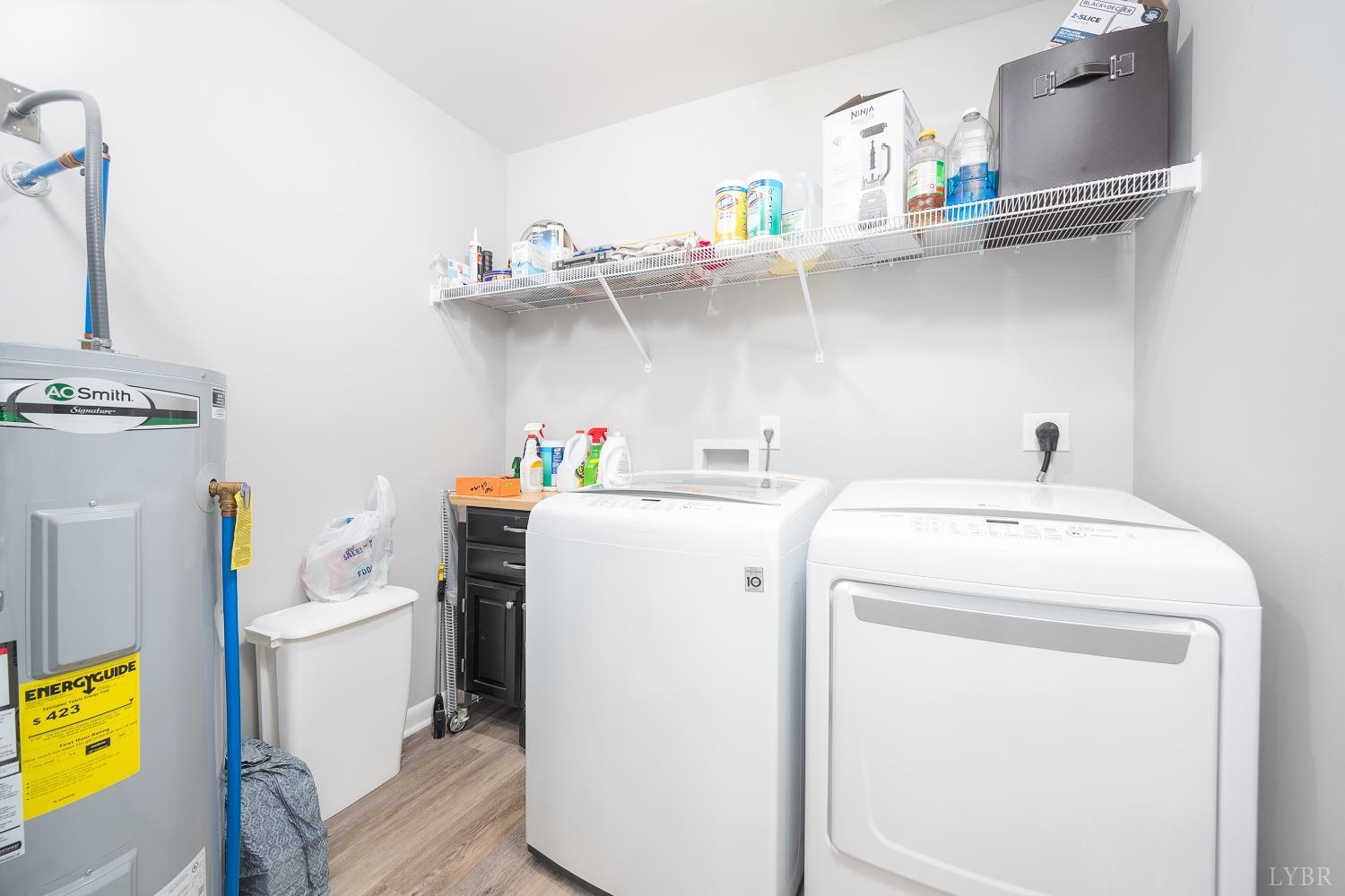 905 Gap Bridge Road Moneta, VA 24121 - Photo 18 of 48 a utility room with dryer and washer