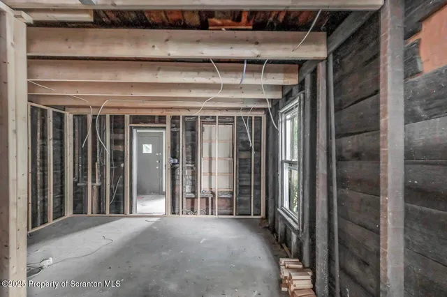 a view of a storage room