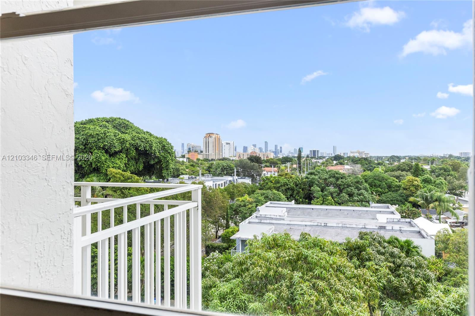 2351 Douglas Road, Unit 611 Miami, FL 33145 - Photo 14 of 34 View from 2nd Bedroom