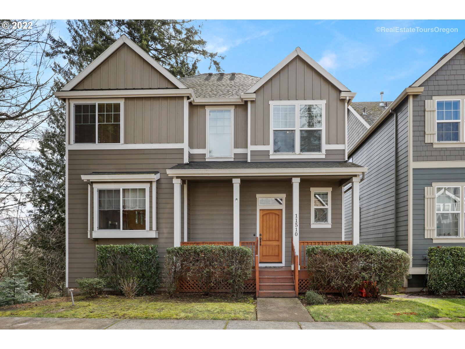 11510 Northwest Knightsview Lane Portland, OR 97229 - Photo 1 of 32 a front view of a house with garden