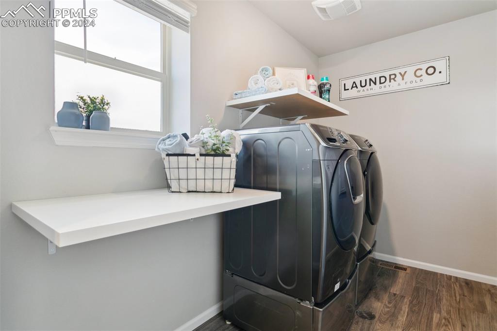 6149 Ashmore Road Colorado Springs, CO 80927 - Photo 21 of 41 a utility room with washer and dryer