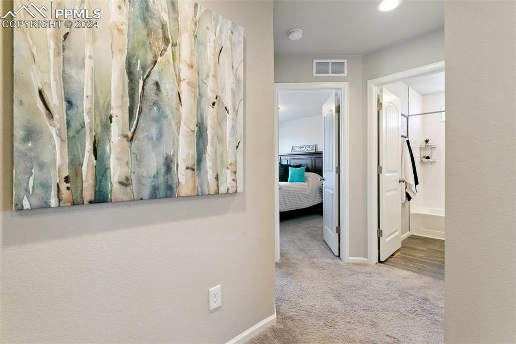 6149 Ashmore Road Colorado Springs, CO 80927 - Photo 23 of 41 a view of a livingroom with furniture and a bathroom