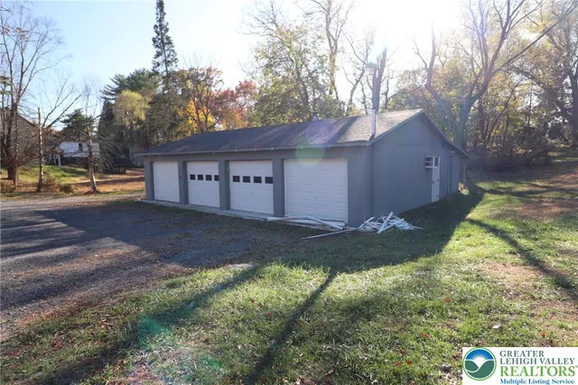 a view of backyard of house