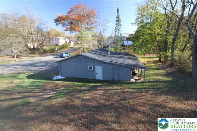 a backyard of a house