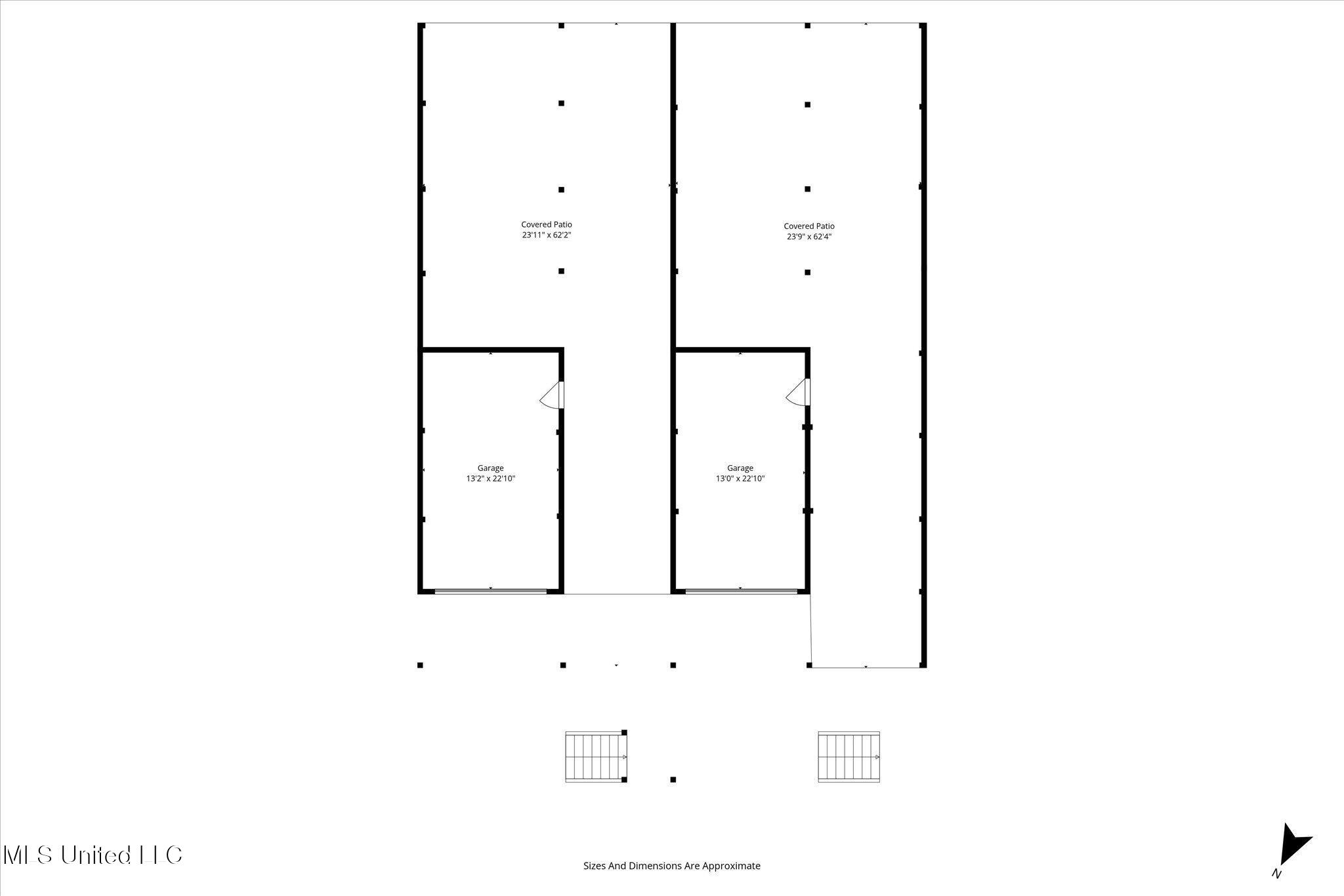 115 East 5th Street, Unit A Long Beach, MS 39560 - Photo 33 of 35 36-Floor Plans - Patio - 115 E 5th St