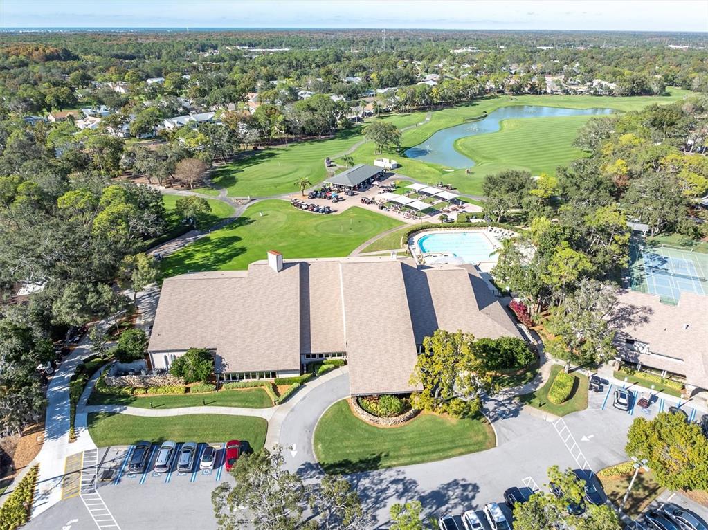 7099 Pond View Court Spring Hill, FL 34606 - Photo 39 of 64 an aerial view of a house with a lake view