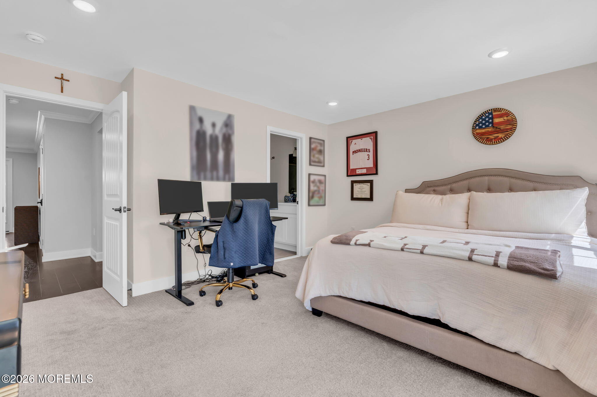 12 Raritan Boulevard Keyport, NJ 07735 - Photo 20 of 41 a bedroom with a bed and a desk