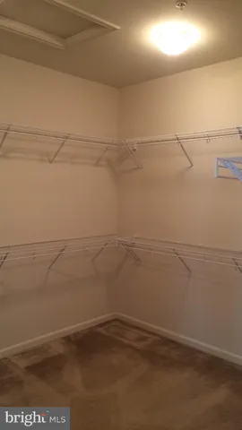 a view of a room with empty racks