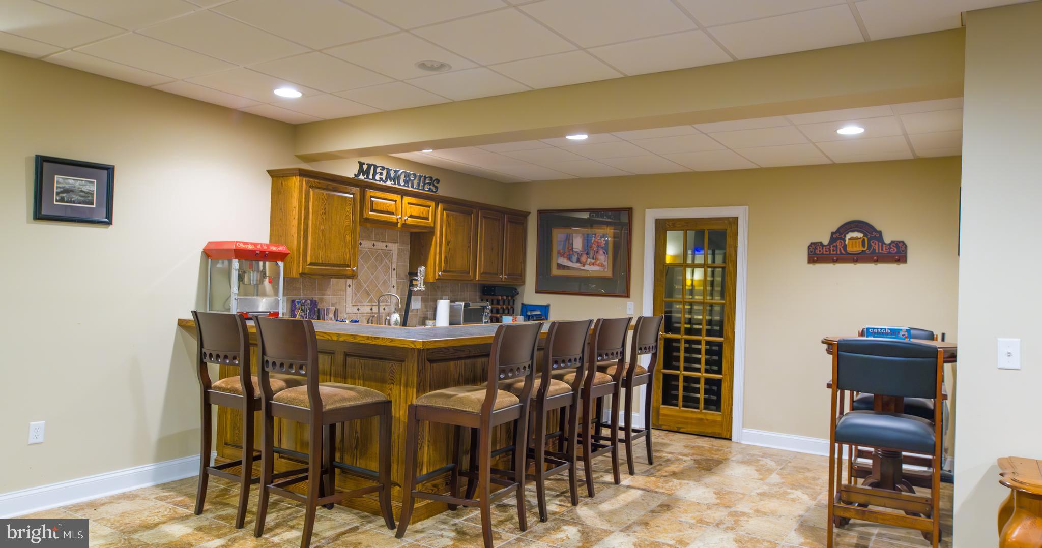 4097 Howell Road Malvern, PA 19355 - Photo 54 of 57 Basement bar and wine fridge