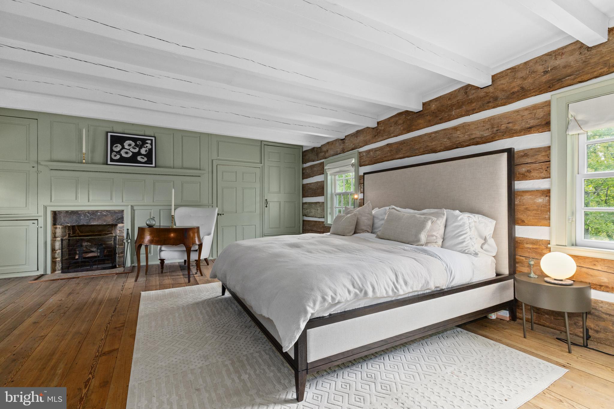 35571 Millville Road Middleburg, VA 20117 - Photo 24 of 50 Primary bedroom w exposed beams