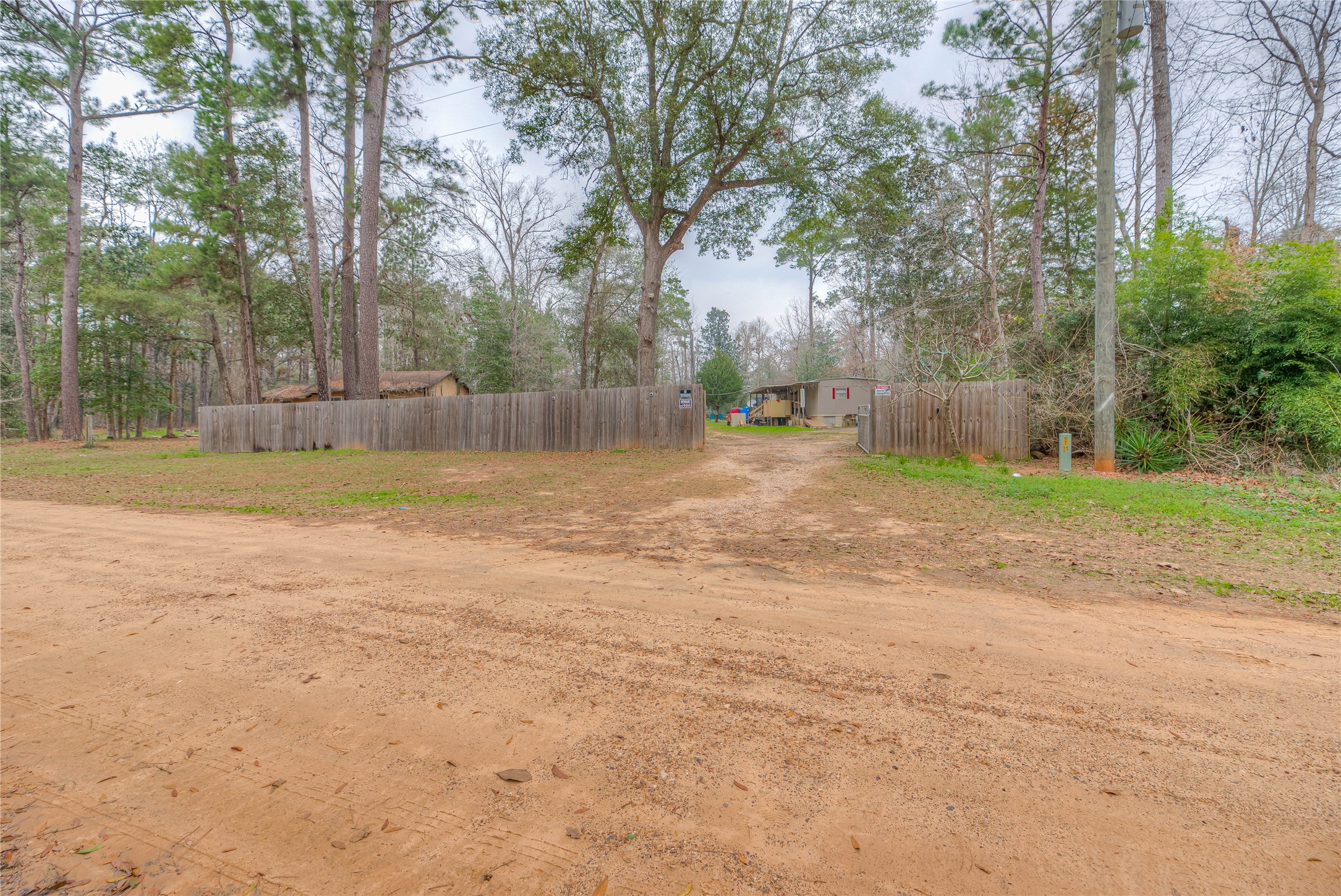 713 Garrett Road Livingston, TX 77351 - Photo 8 of 40 a view of a yard with a tree