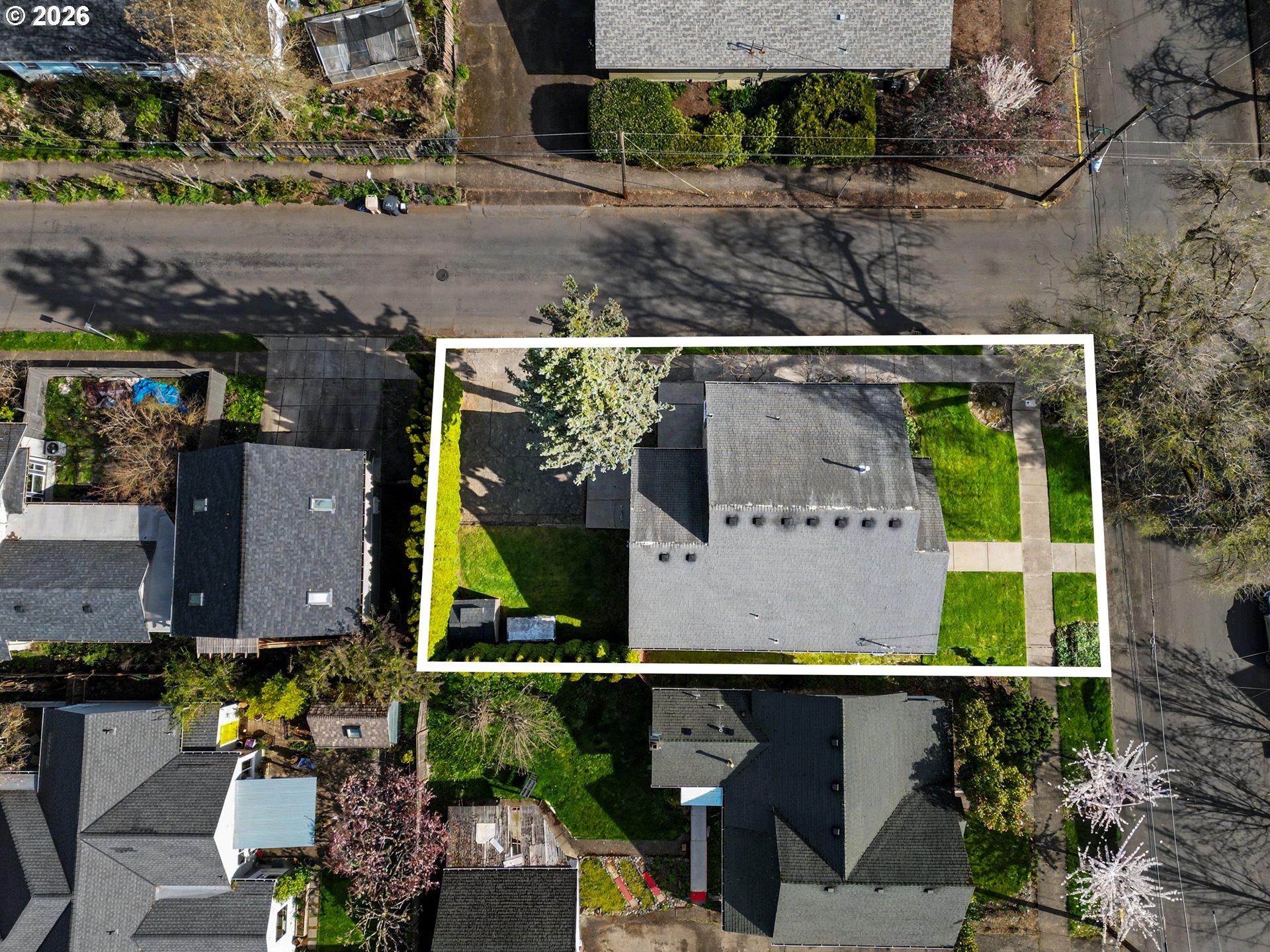 644 Northwest 14th Street Corvallis, OR 97330 - Photo 3 of 23 an aerial view of a house with a yard pool table and chairs