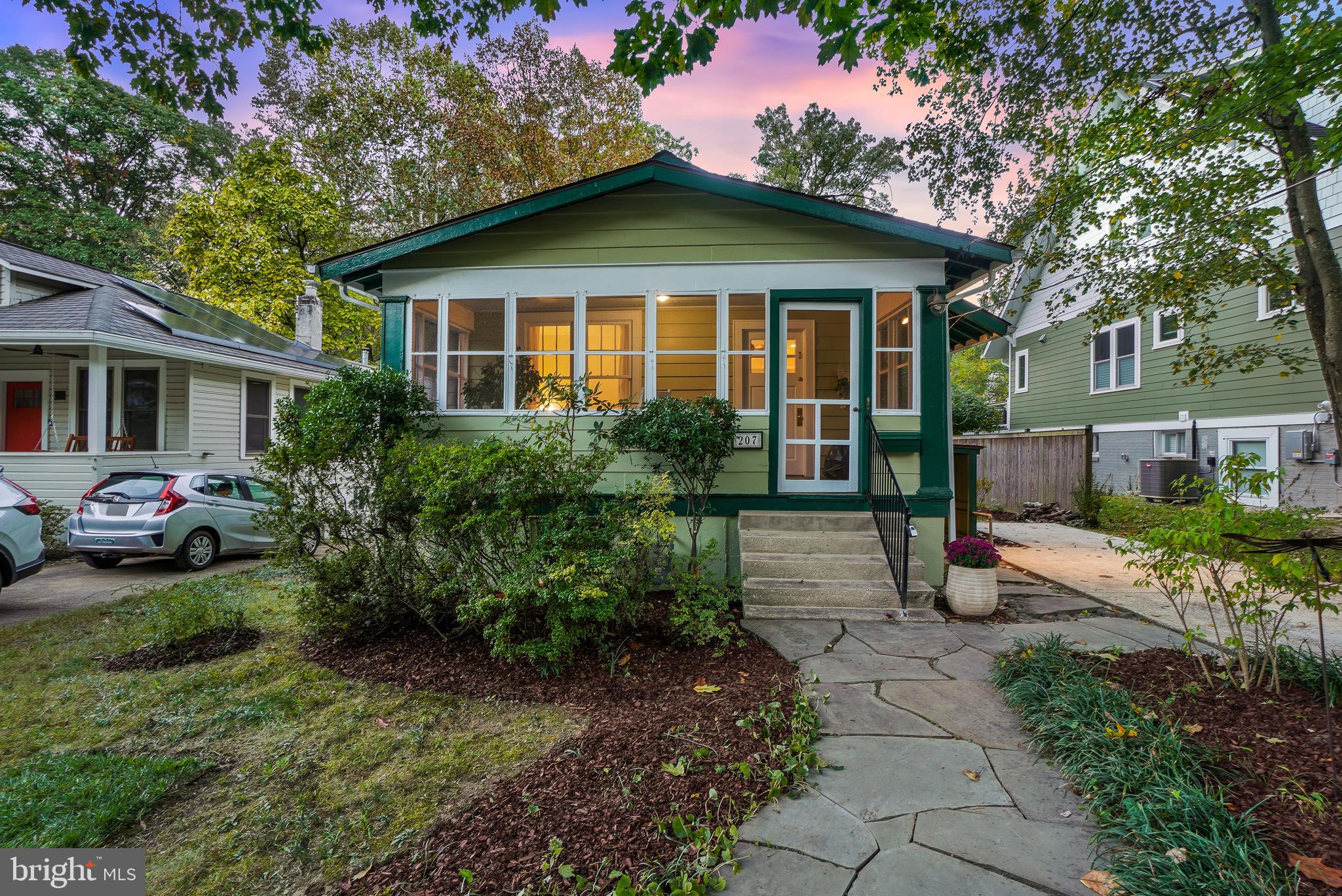 207 Spring Avenue Takoma Park, MD 20912 - Photo 30 of 40 Exterior Front at Dusk